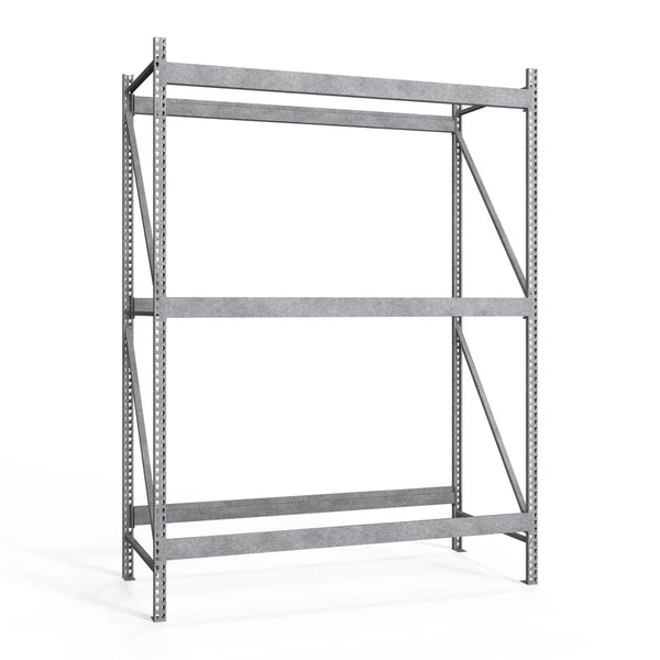 3-Tier Galvanized Teardrop Pallet Rack Starter Units - 42