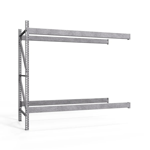 2-Tier Galvanized Teardrop Pallet Rack Add-On Units - 48