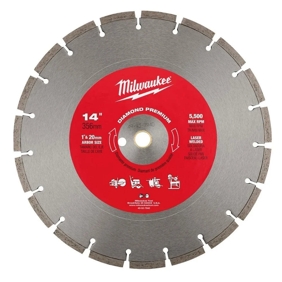 Milwaukee 14" Diamond Premium Segmented (49-93-7940)