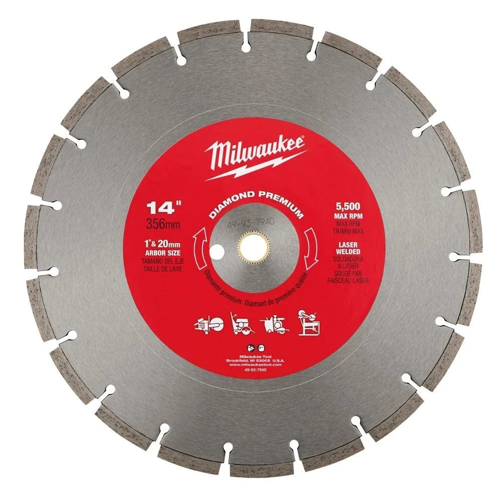 Milwaukee 14" Diamond Premium Segmented (49-93-7940)