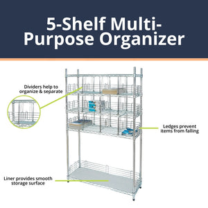 5-Shelf Multi-Purpose Organizer