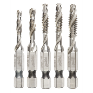 Milwaukee SHOCKWAVE 5PC SAE Steel Drill Tap Set (48-89-4874)