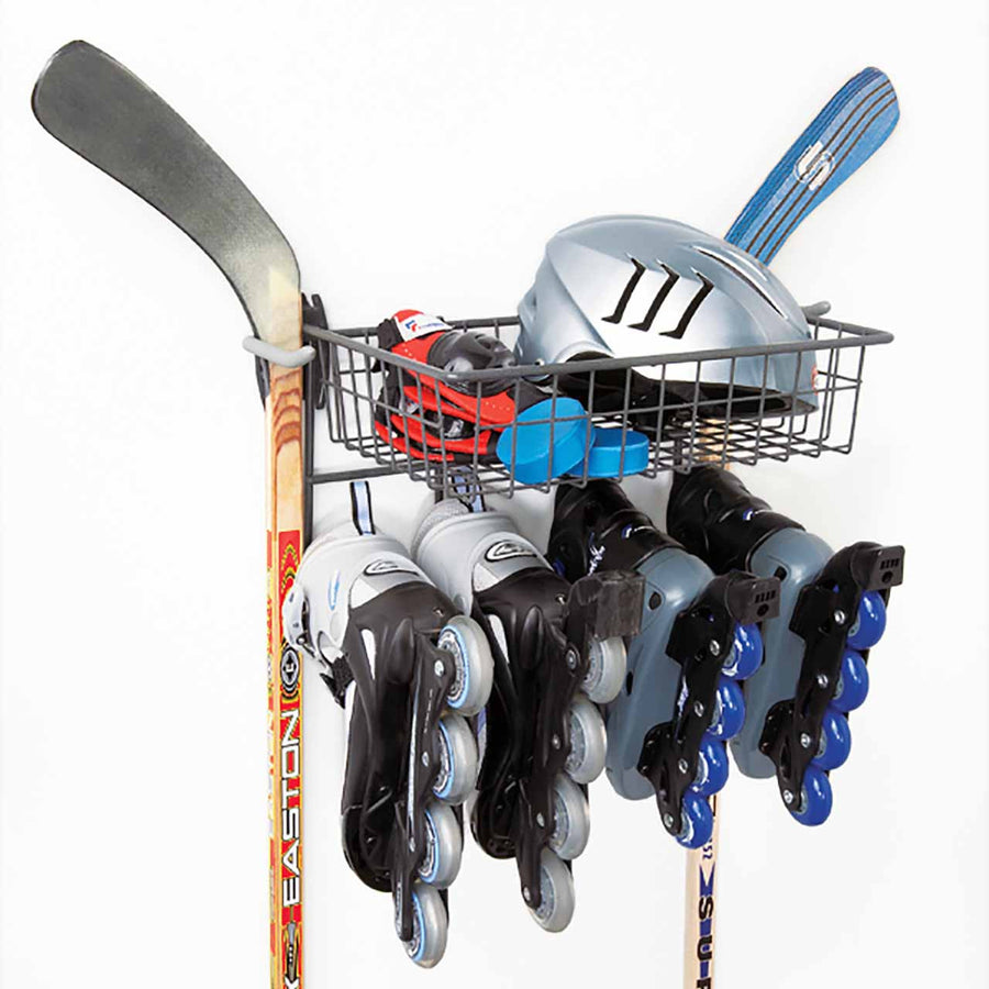 Skate Rack with Basket - Granite