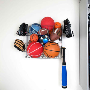 Sports Rack with Basket - Granite