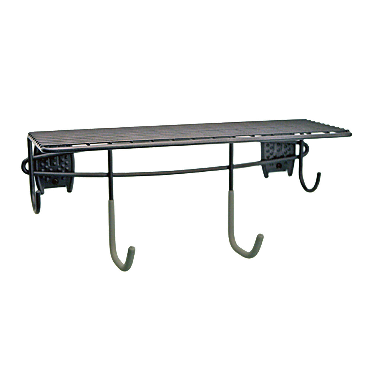 Shelf with Hooks - Granite