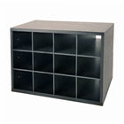 Organized Living freedomRail O-Box Shoe Cubby - Midnight Live