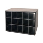 Organized Living freedomRail Big O-Box Shoe Cubby - Midnight Live