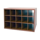 Organized Living freedomRail Big O-Box Shoe Cubby - Modern Cherry