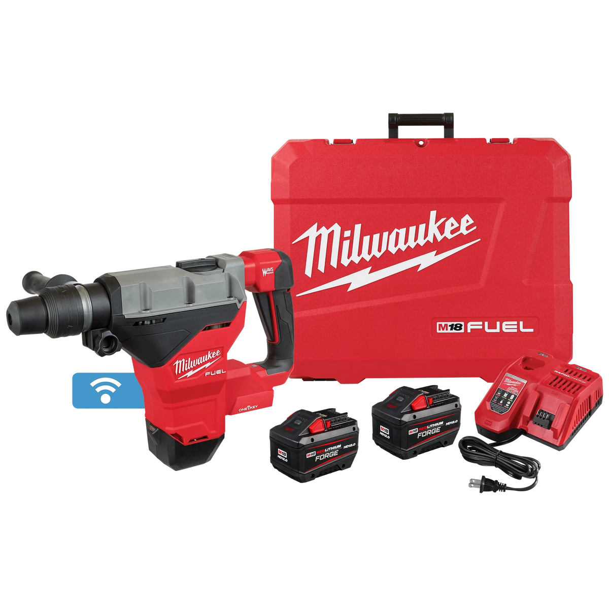 Milwaukee M18 FUEL 1-3/4" SDS MAX Rotary Hammer Kit w/ONE-KEY (2718-22HD)