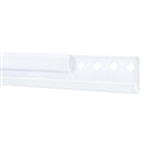 freedomRail Closet Hanging Rails w/ Covers - White
