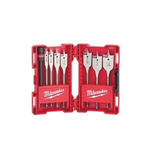 Milwaukee 8PC Flat Boring Bit 6" Universal Set (49-22-0175)