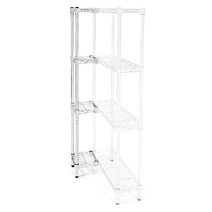 8"d x 8"w Wire Shelving Add-On Units w/ 4 Shelves