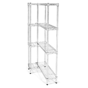 8"d x 8"w Wire Shelving Add-On Units w/ 4 Shelves