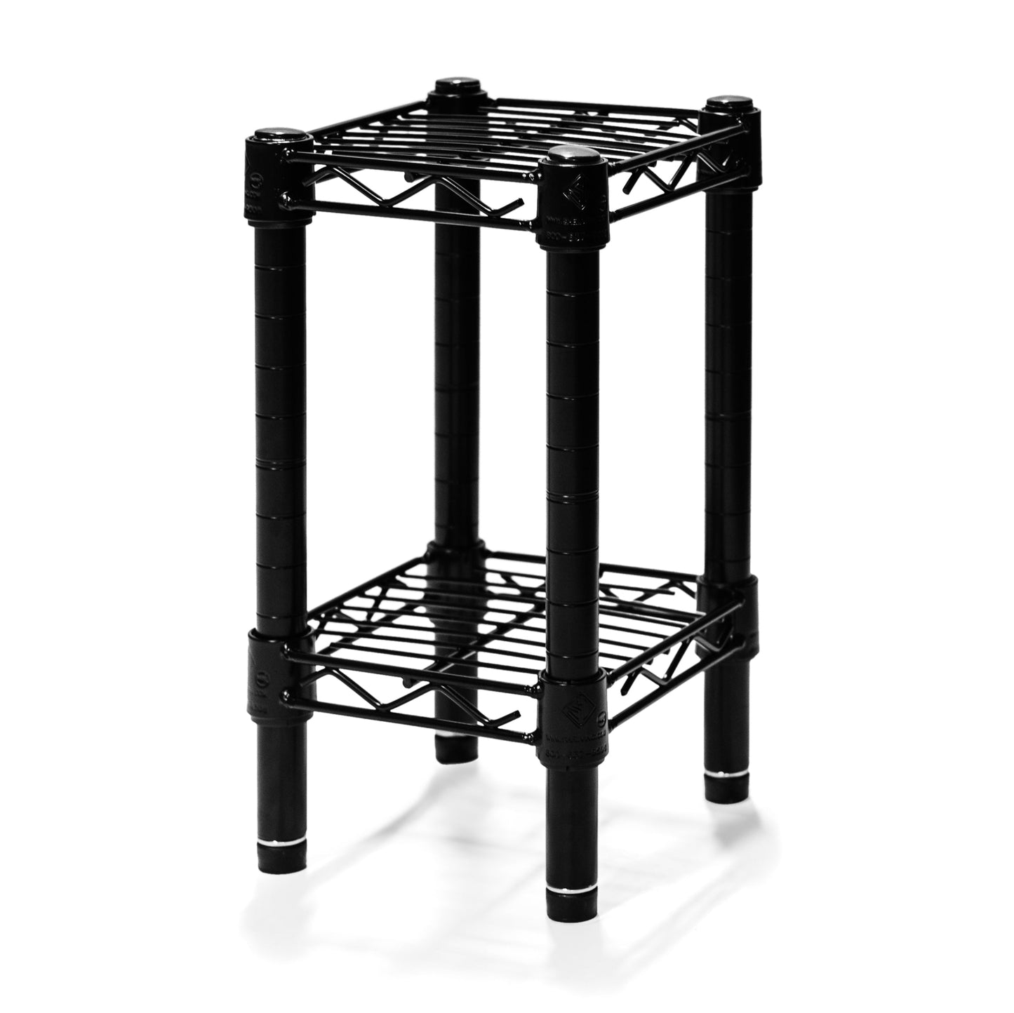 8"d x 14"h Black Wire Shelving w/ 2 Shelves