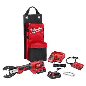 Milwaukee M18 FORCE LOGIC 6T Utility Crimper Kit with D3 Grooves and Fixed BG Die (2678-22BG)