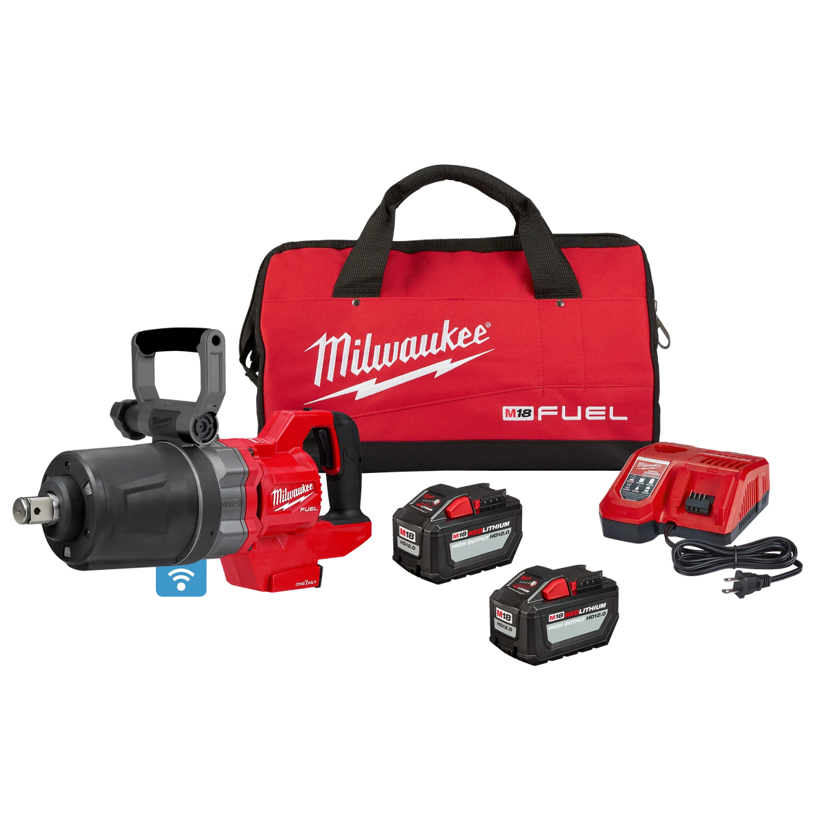 Milwaukee M18 FUEL 1" D-Handle High Torque Impact Wrench w/ ONE-KEY Kit (2868-22HD)