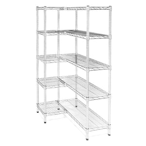 14"d x 14"w Wire Shelving Add-Ons w/ 5 Shelves