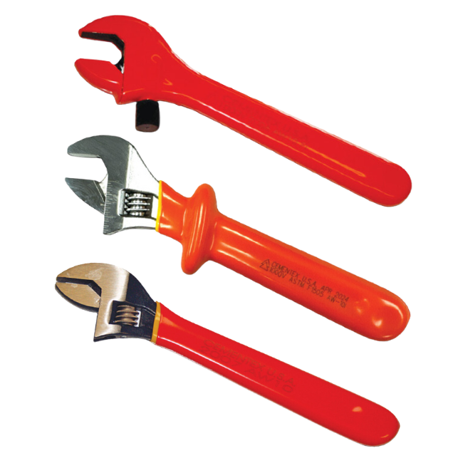 Cementex Fully Insulated Adjustable Wrench, 10" OAL (AW-10FI)
