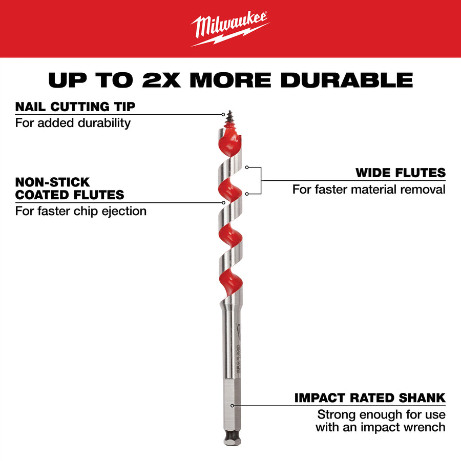 Milwaukee 3/4" x 18" Ship Auger Bit (48-13-5750)