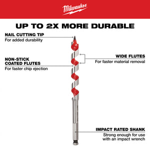 Milwaukee 3/4" x 18" Ship Auger Bit (48-13-5750)