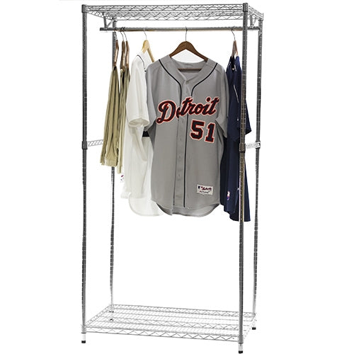 Wire Closet Shelving w/ Lower Shelf - 18