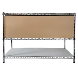 18"d x 48"w x 16"h Sliding Door Wire Shelving Enclosures