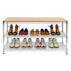 Bench with Shoe Rack