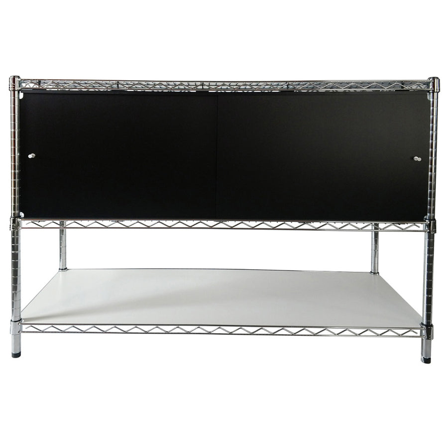 14"d x 36"w x 13"h Sliding Door Wire Shelving Enclosures