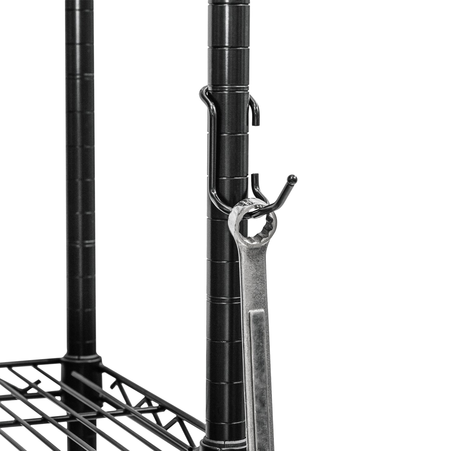 Black 2" All Purpose Post Hooks - 5-Pack