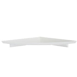 12" Radius Decorative Corner Shelf