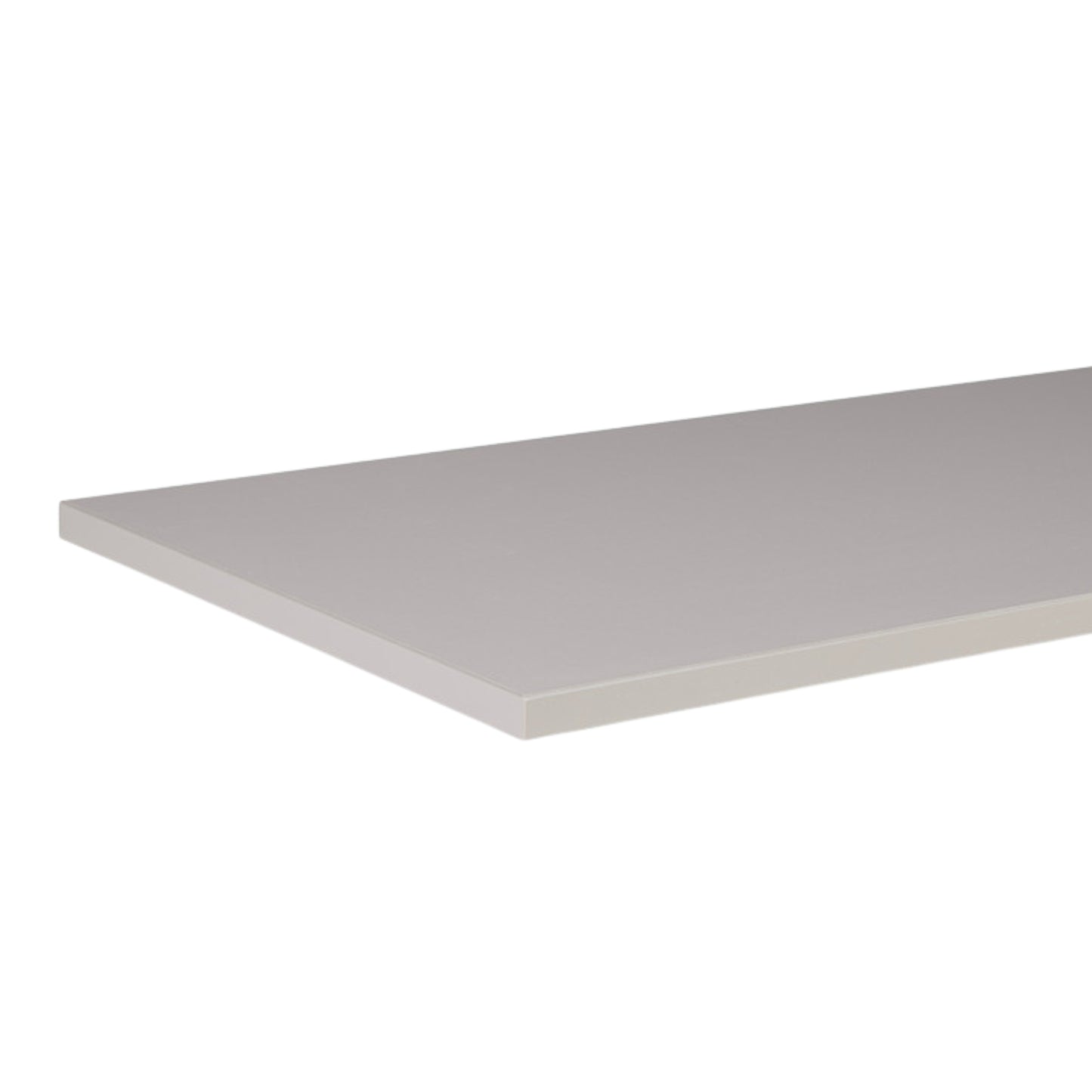 A light gray rectangular board or panel shown at an angle on a plain white background.