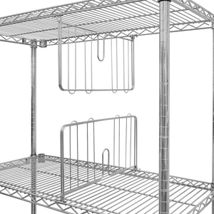 Chrome Dividers for Wire Shelves