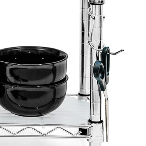 Chrome 2" All Purpose Post Hooks - 5-Pack