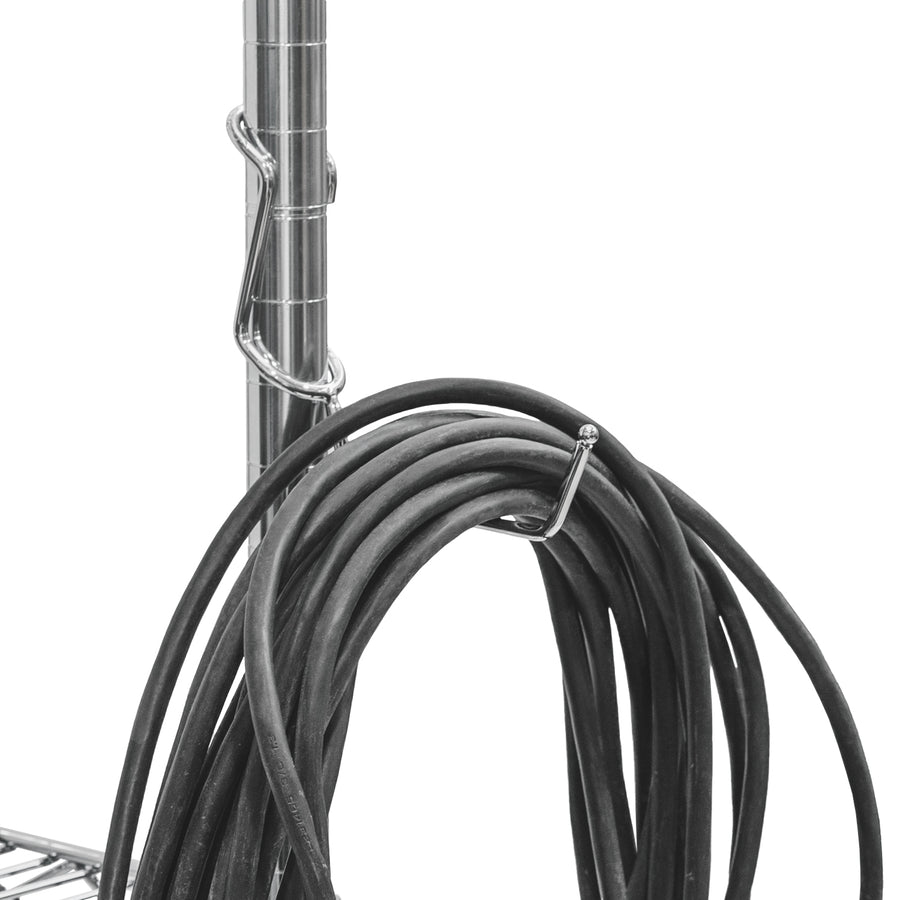 Chrome Utility Hanger Post Hooks - 5-Pack