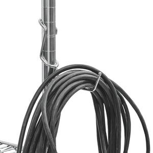 Chrome Utility Hanger Post Hooks - 5-Pack