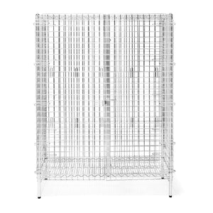 24"d Chrome Wire Security Cages