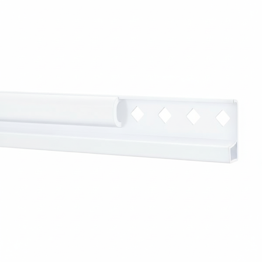 freedomRail Closet Hanging Rails w/ Covers - White
