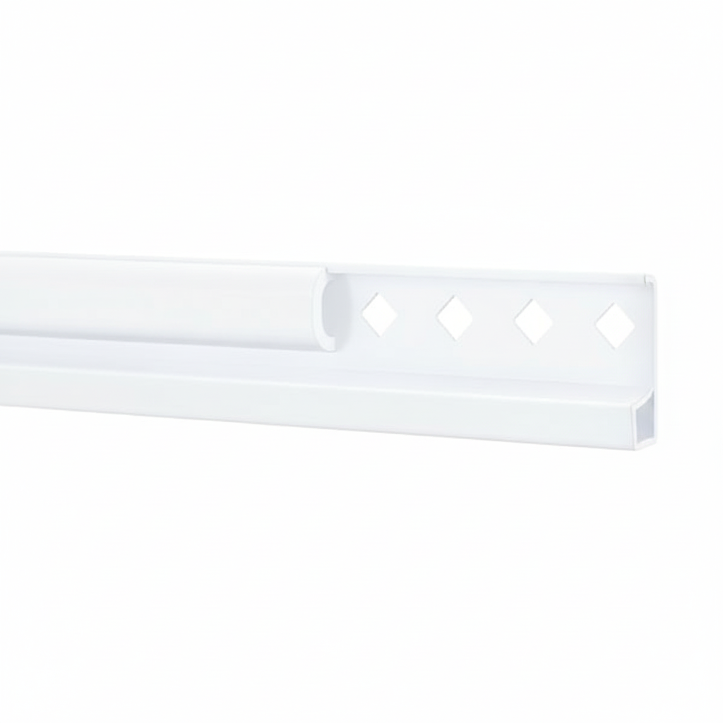 freedomRail Closet Hanging Rails w/ Covers - White