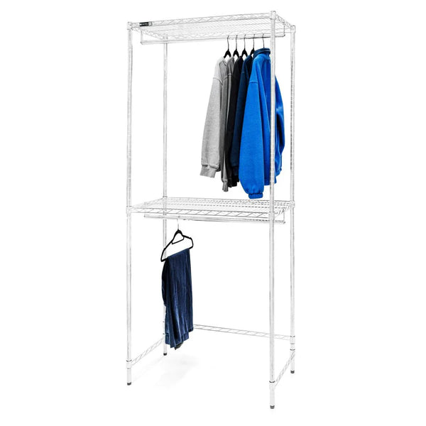 Double Hang Wire Closet Shelving - 24