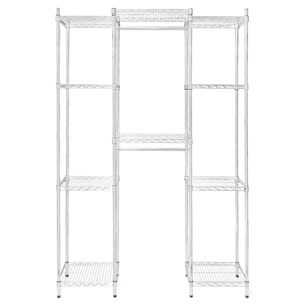 Double Hang Closet Wire Shelving System - 18"d x 84"h