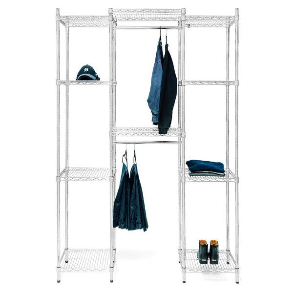 Double Hang Closet Wire Shelving System - 18