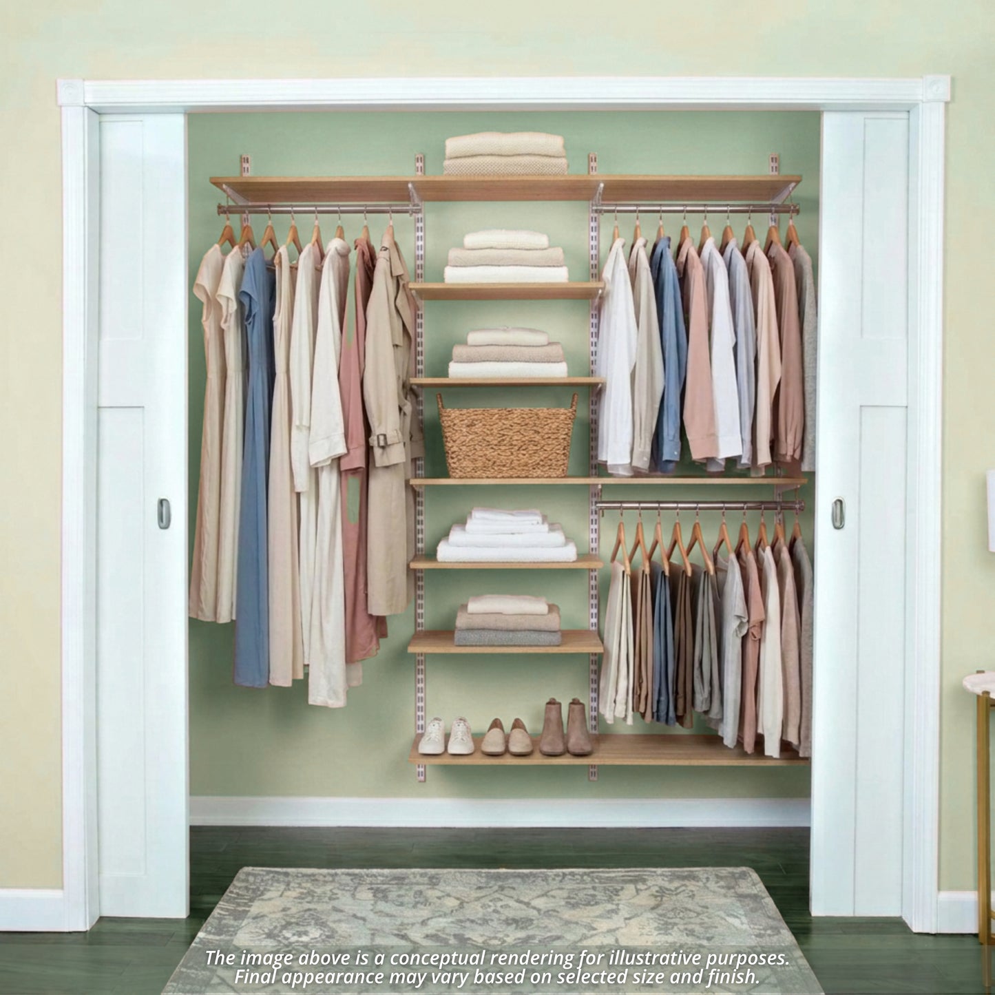 freedomRail 14"d Essential Adjustable Closet Kits