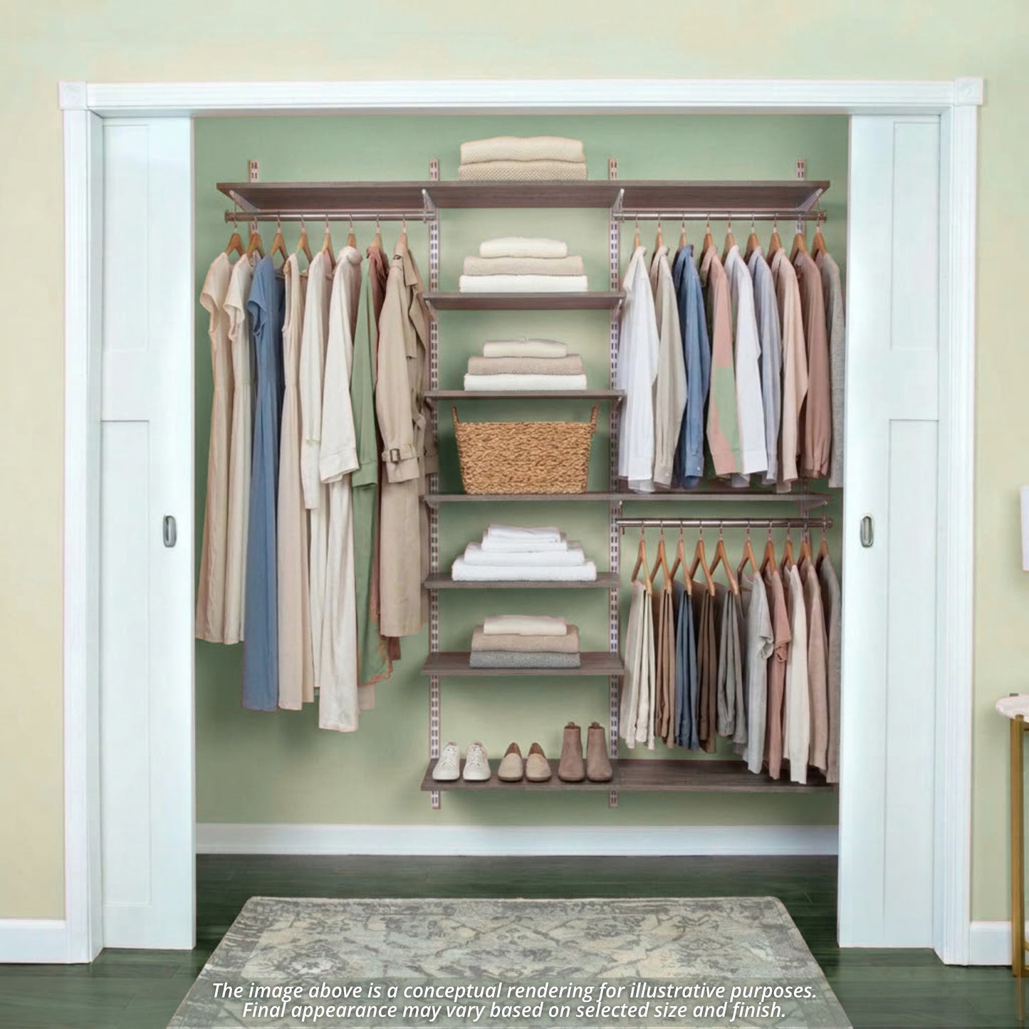freedomRail 14"d Essential Adjustable Closet Kits