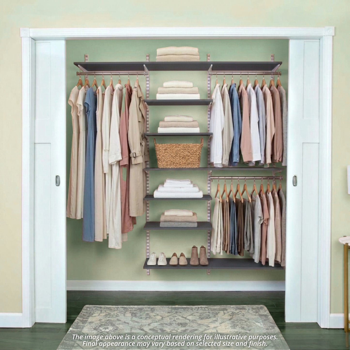 freedomRail 14"d Essential Adjustable Closet Kits