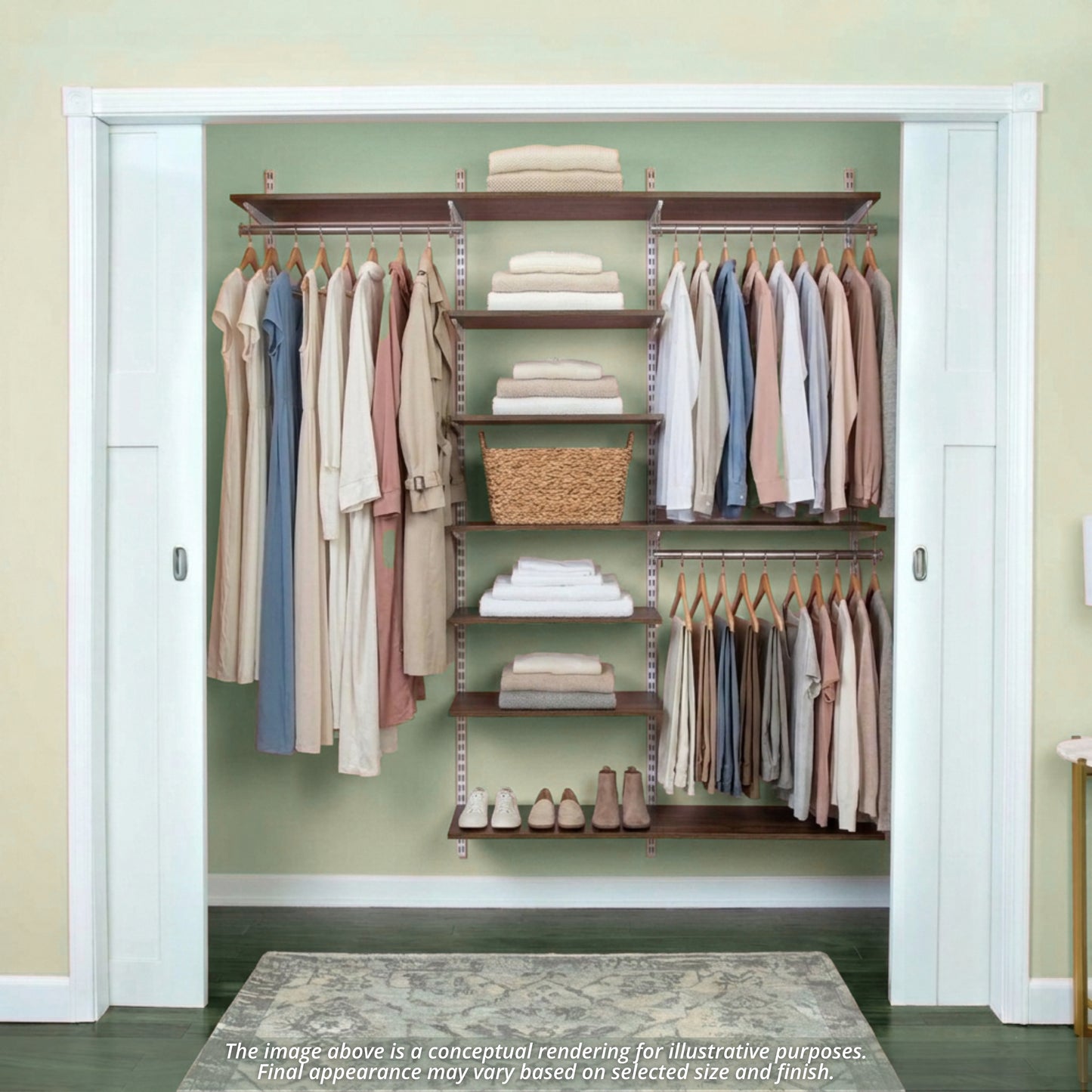 freedomRail 14"d Essential Adjustable Closet Kits