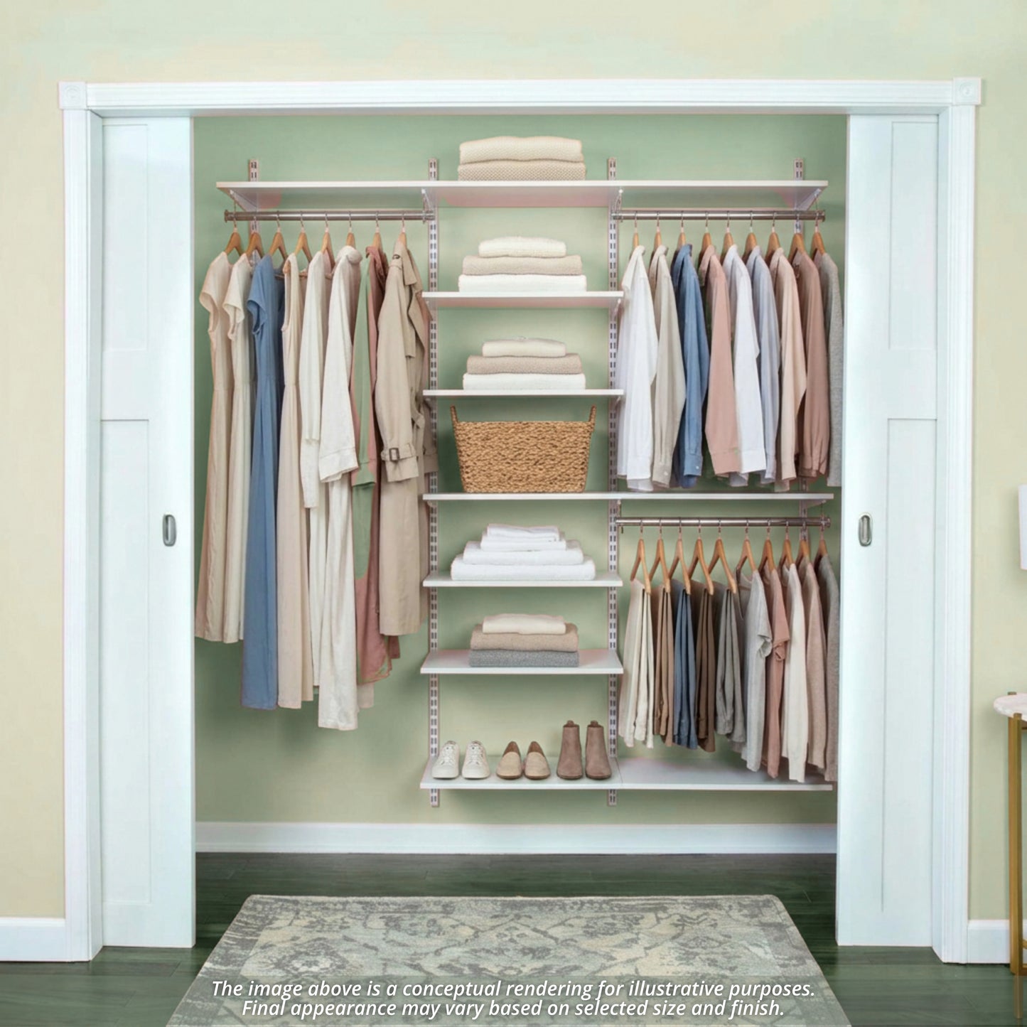freedomRail 14"d Essential Adjustable Closet Kits