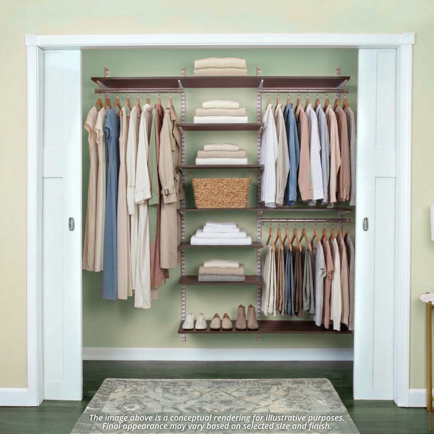 freedomRail 14"d Essential Adjustable Closet Kits