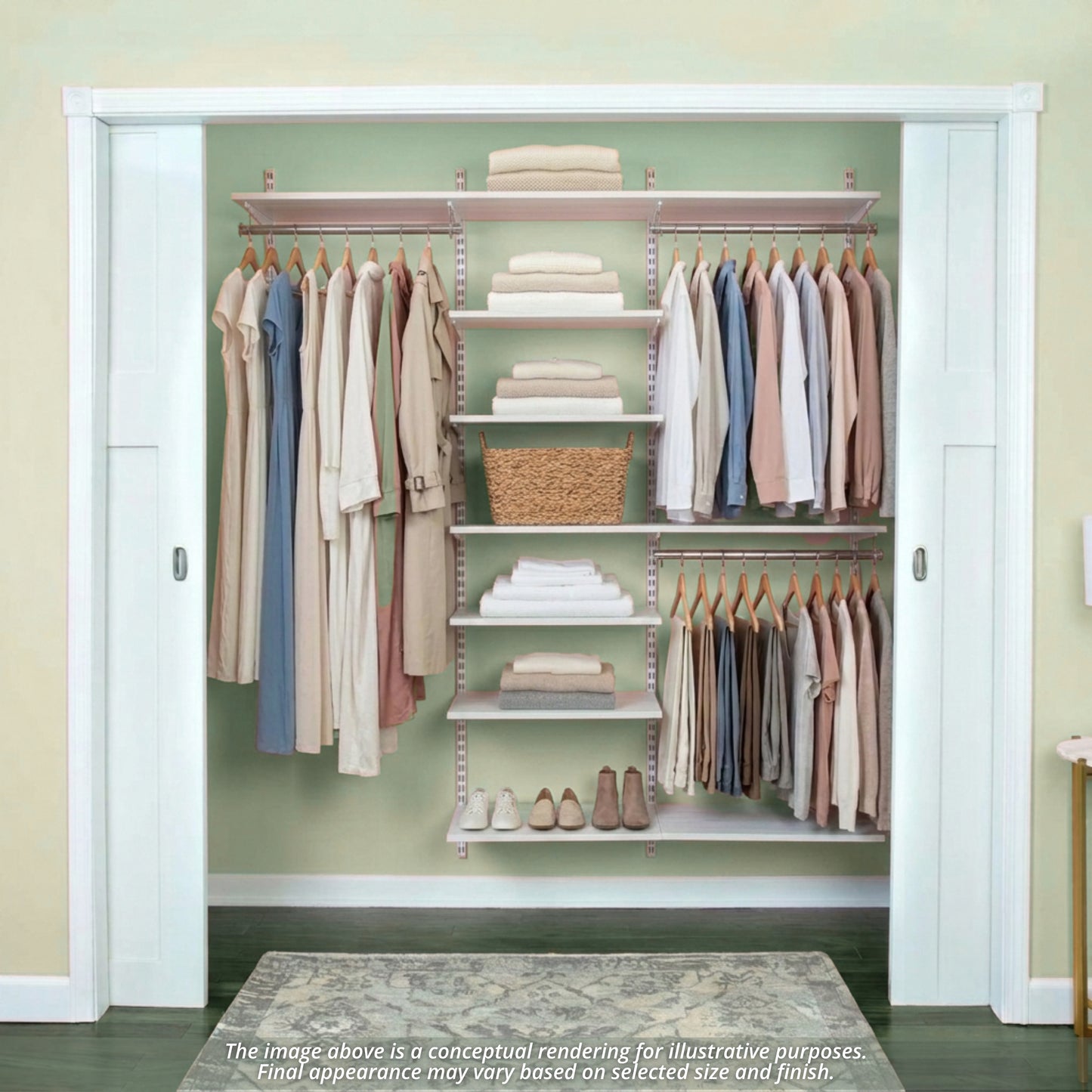freedomRail 14"d Essential Adjustable Closet Kits