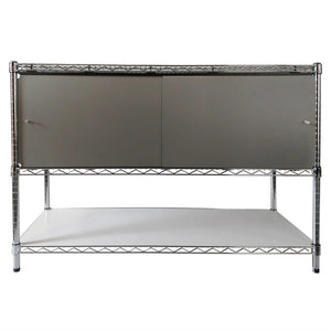 14"d x 36"w x 13"h Sliding Door Wire Shelving Enclosures