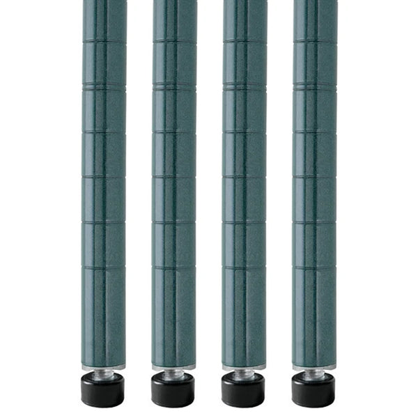 Green Wire Shelving Posts - 4-Pack